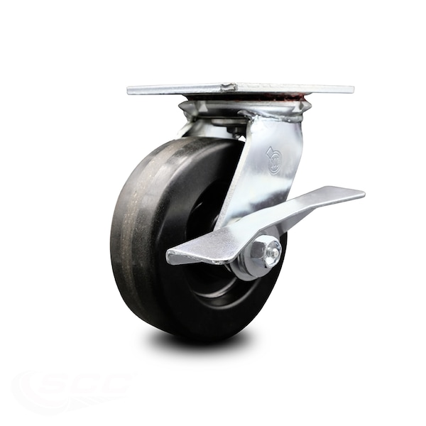 6 Inch Heavy Duty Phenolic Caster with Ball Bearing and Brake